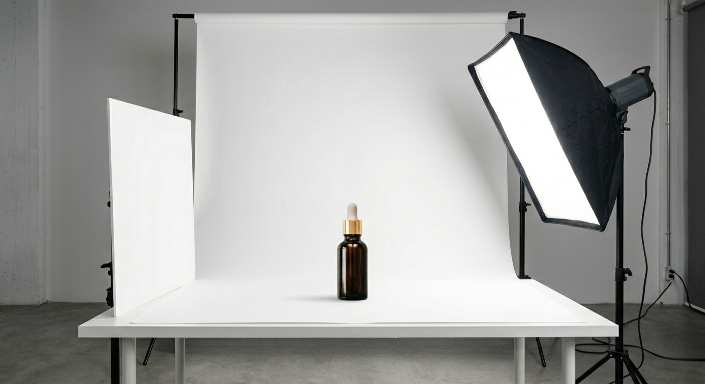 Visual Moat in-house photography studio setup